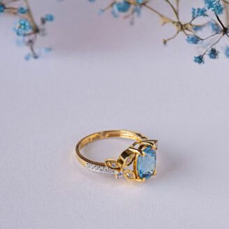 Vintage Blue Topaz Ring