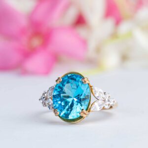 Vintage Blue Topaz Ring