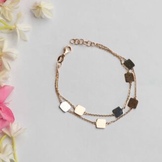 Square Trinklets Charm Bracelet