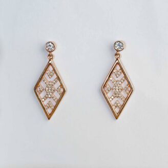 Diamond Shape CZ Dangler