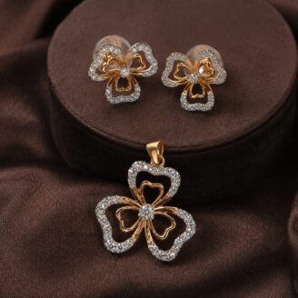 3-petal-diamond-pendant-set