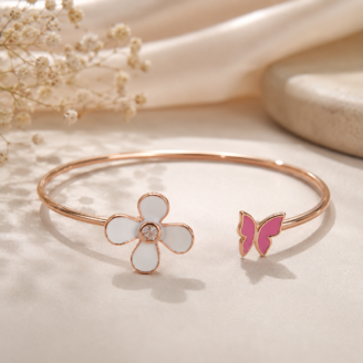 floral-pink-butterfly-bracelet