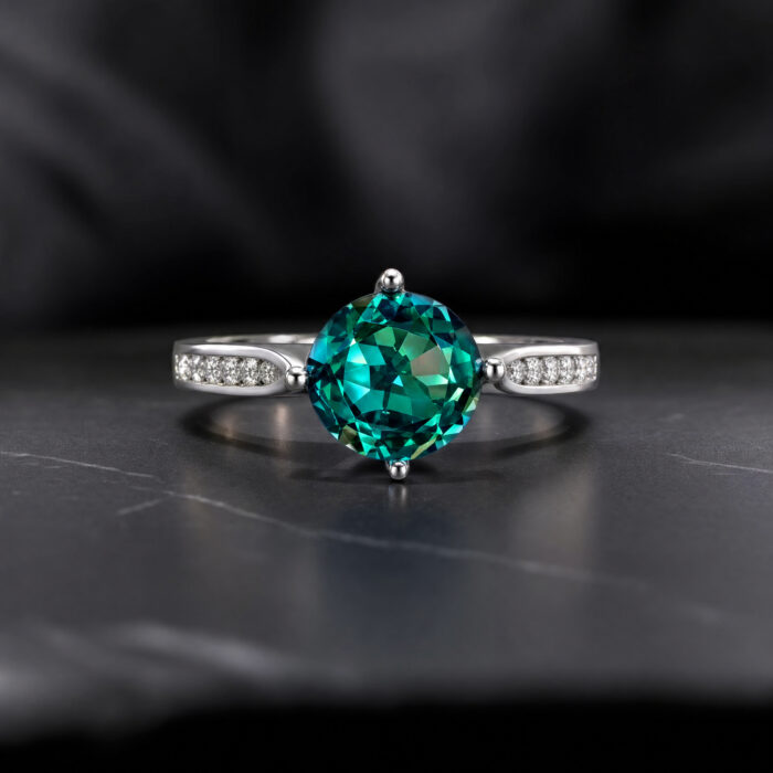 green-solitaire-ring-front
