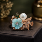 pearl-silver-ring-front