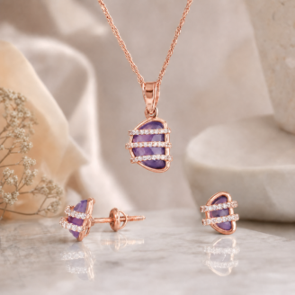purple-stone-gold-pendant-set