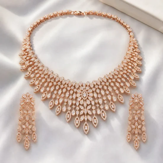 choker-silver-necklace-set