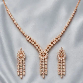 dangling-necklace-set-silver