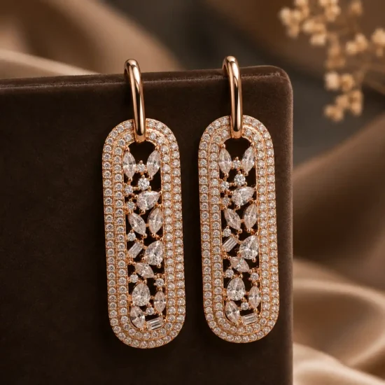 long-oval-clear-silver-earrings