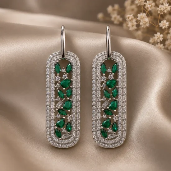 long-oval-silver-earrings