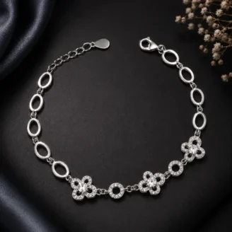 triple-buttearfly-silver-bracelet