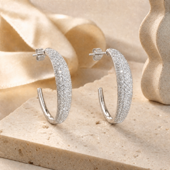 crecent-shaped-silver-earrings