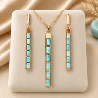 shell-silver-pendant-set