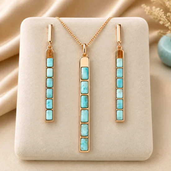 shell-silver-pendant-set